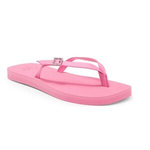 Stuart Weitzman Crystal Thong Flip Flop